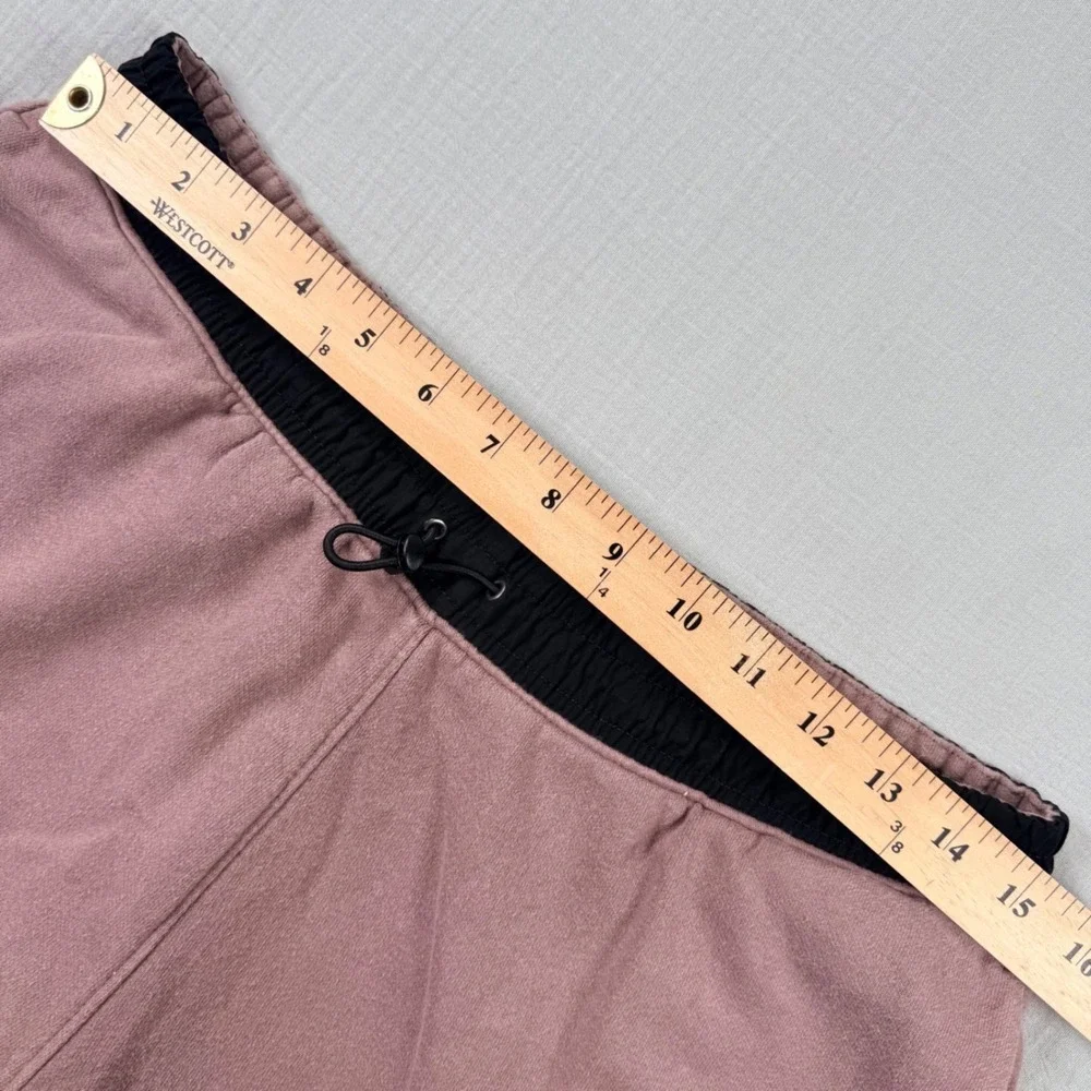 Y2K North Face Mens Joggers Mauve Size Medium Cargo Fleece Pants‎ A7UOC Fade